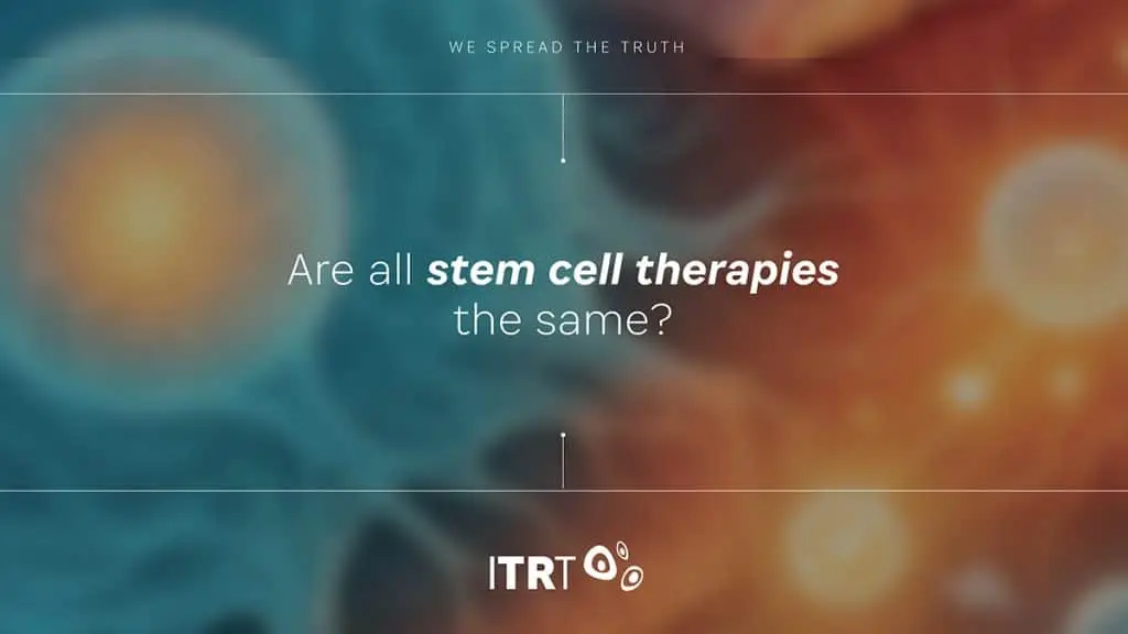 Are all stem cell therapies the same